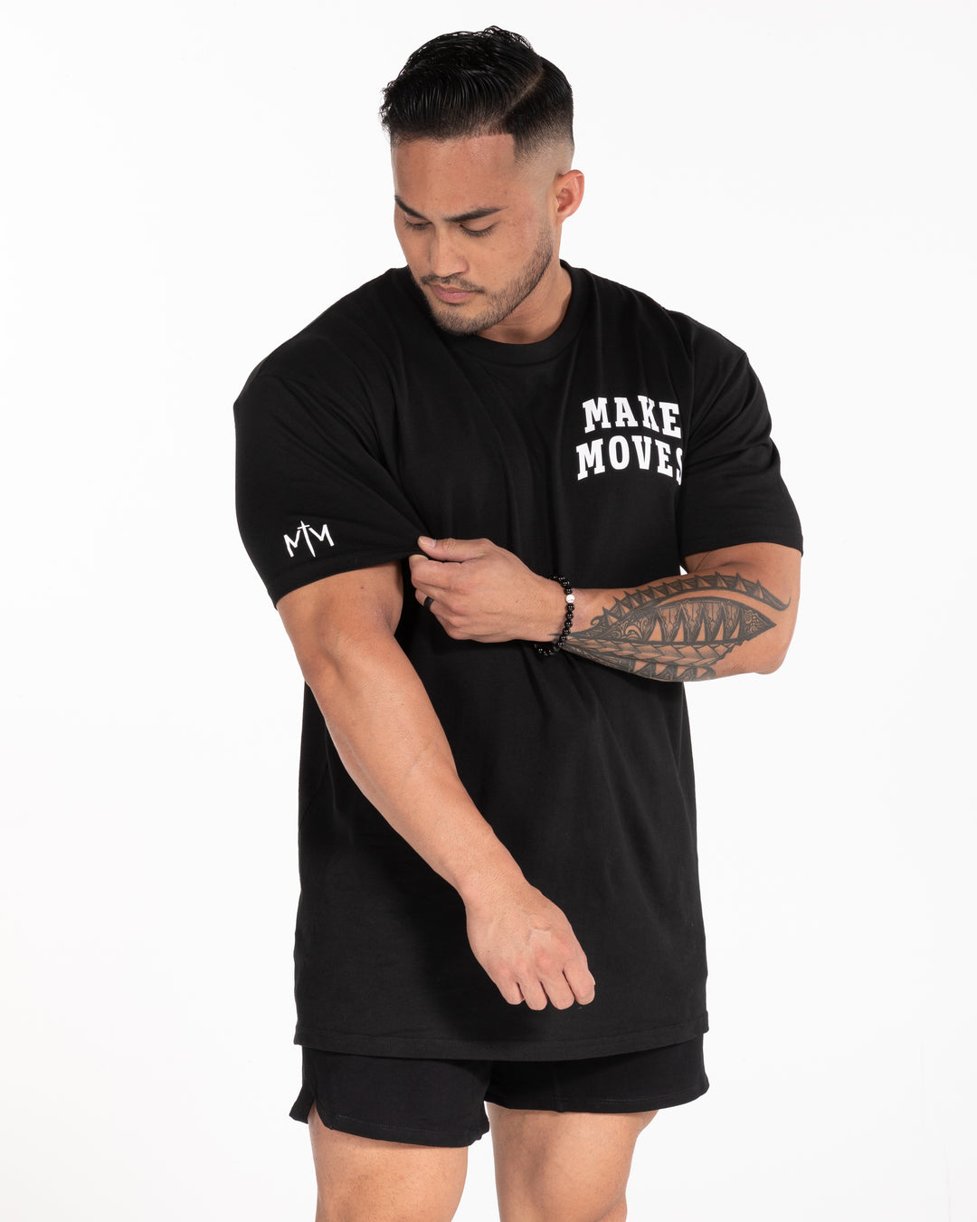 Make Moves Oversized Tee - Black – MKEMVS