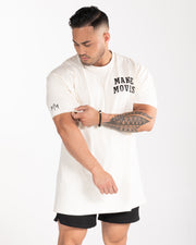 Make Moves Oversized Tee - Off White