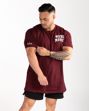 Make Moves Oversized Tee - Maroon